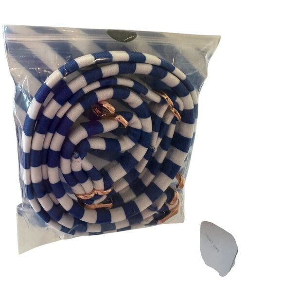 Shade & Shore Light Lift Bandeau Bikini Top Blue White Stripe Women 34C Nautical - Picture 8 of 16